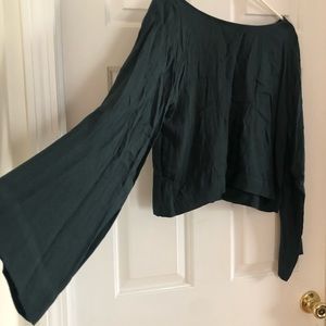 Dark Green Crop Top